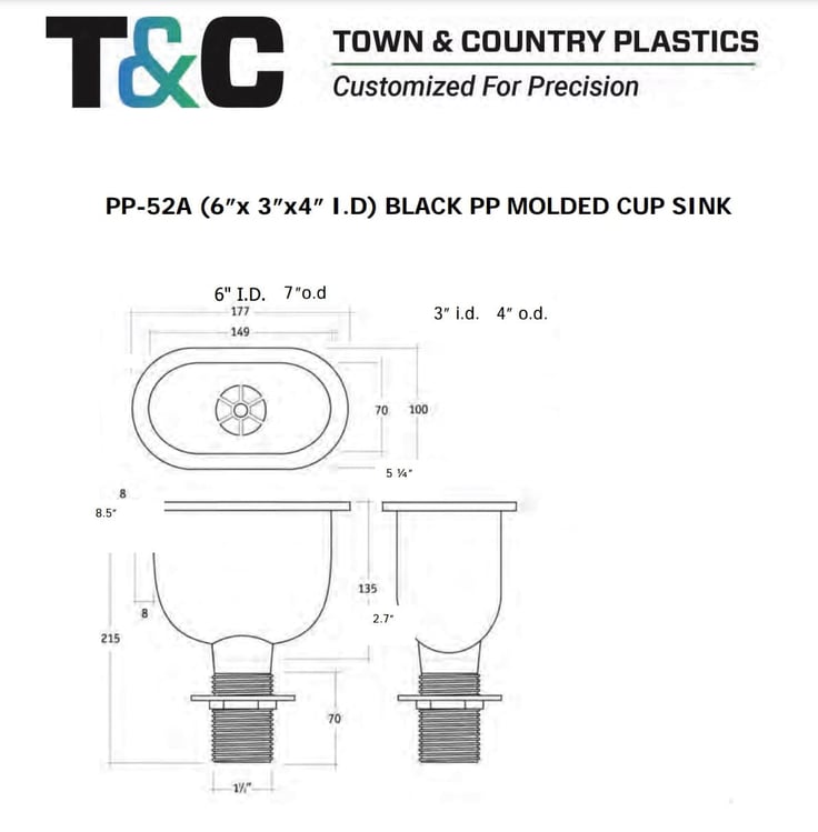 PP-52A Cup Sink